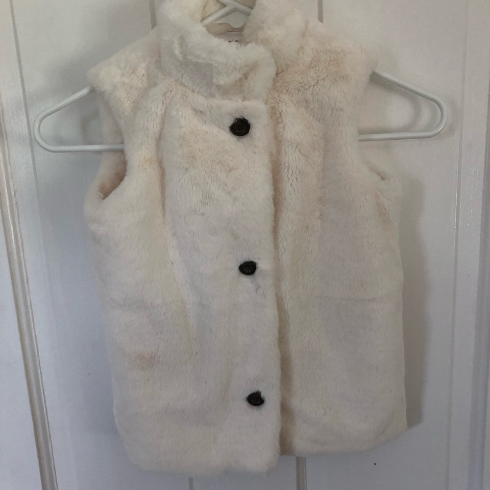 Hanna Andersson Girls Faux Fur Vest! New!!